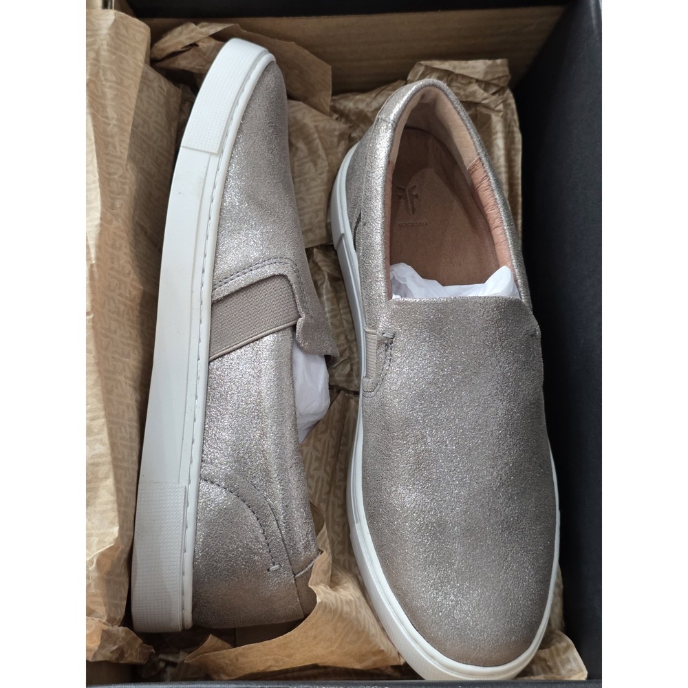 Frye Womens Ivy Pewter Gray  Slip-On Casual Shoes Round Toe US 8.5